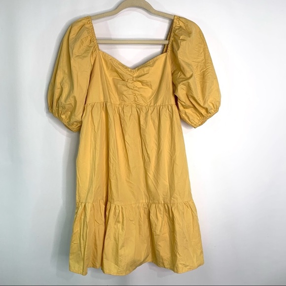 Billabong | Yellow Puff Sleeve Dress - Picture 7 of 8